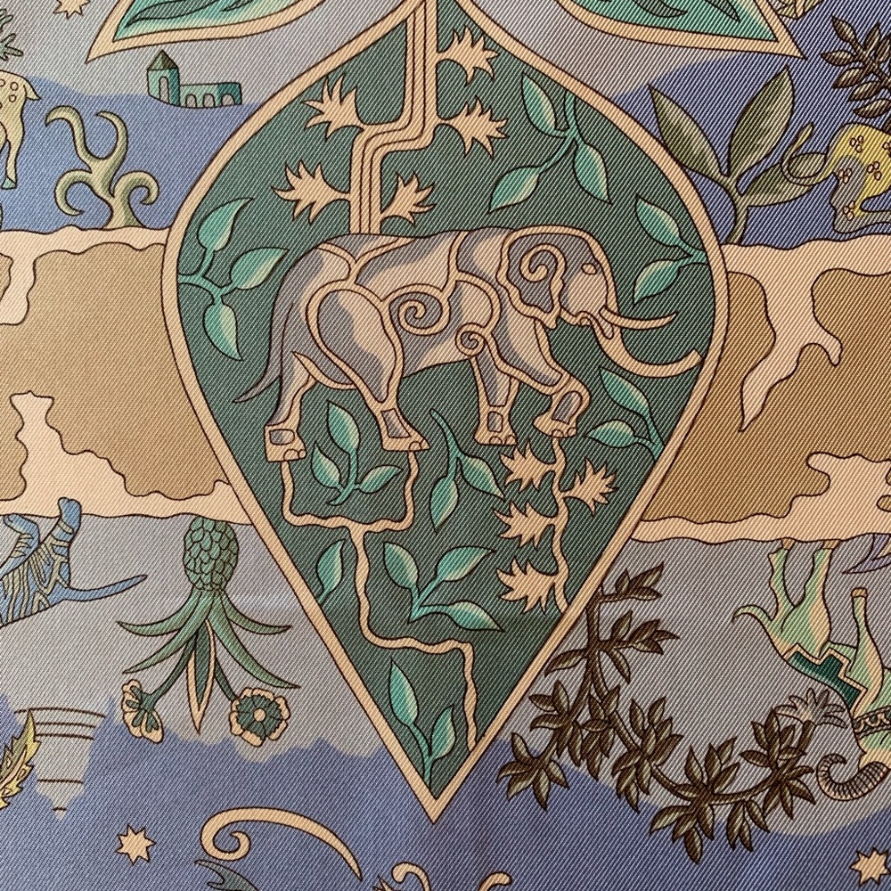 Hermes “Rives fertiles” 100% Silk Scarf - Picture 3 of 8